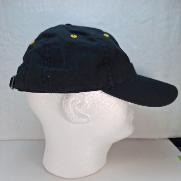 Iowa Hawkeyes NCAA Black Adjustable Strapback Dad Hat Cap The Game - Picture 6 of 9